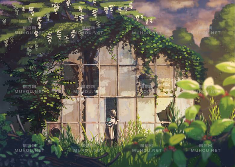 荒无人烟的废墟风景插画作品插图 荒无人烟的废墟风景插画作品插图