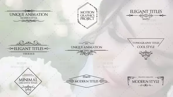 优雅的标题文字动画Elegant Titles V2视频FCPX模板插图 优雅的标题文字动画Elegant Titles V2视频FCPX模板插图