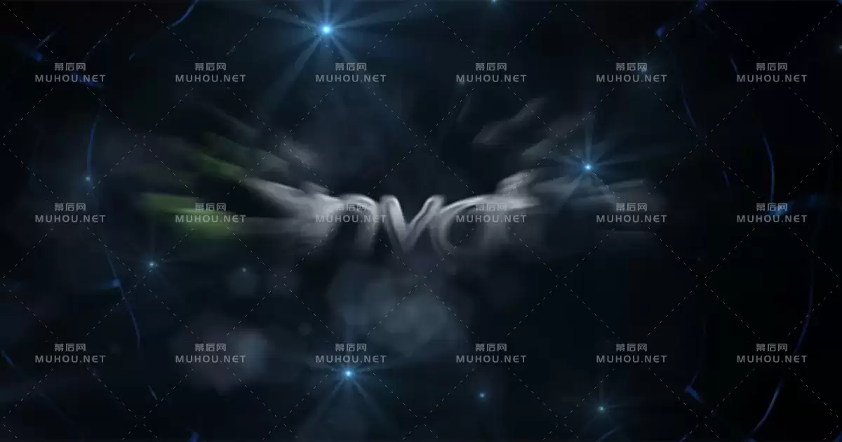 光学闪耀文字logo标志动画视频AE模板