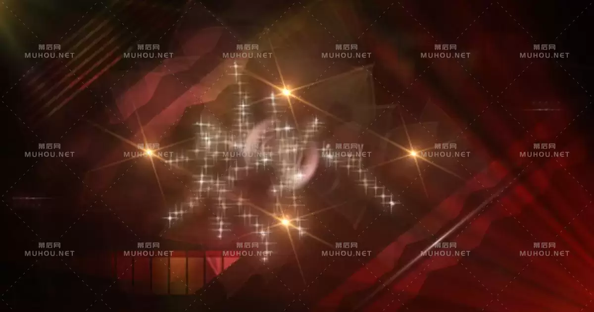带有LOGO标志的星形标题序列显示视频AE模板