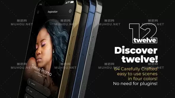 64个三维手机APP应用宣传介绍展示片头动画AE视频模板素材 Twelve App Promo插图 64个三维手机APP应用宣传介绍展示片头动画AE视频模板素材 Twelve App Promo插图