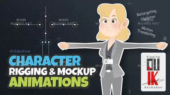 二维卡通人物角色动作MG动画AE视频模板素材 Character Rigging Mock Up Animations插图 二维卡通人物角色动作MG动画AE视频模板素材 Character Rigging Mock Up Animations插图
