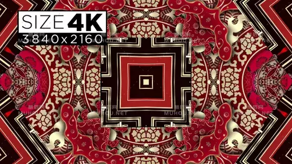 中国装饰万花筒vj循环4k背景Chinese Ornament Background视频素材下载插图 中国装饰万花筒vj循环4k背景Chinese Ornament Background视频素材下载插图