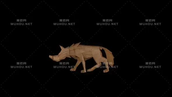 老木狼玩具漫步Old Wood Wolf Toy Walk视频素材带Alpha通道插图 老木狼玩具漫步Old Wood Wolf Toy Walk视频素材带Alpha通道插图