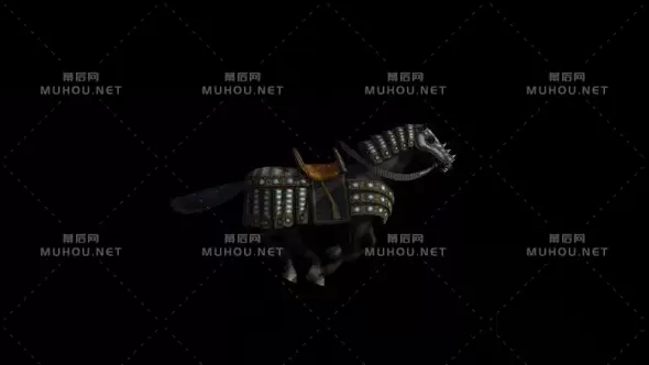 3d战马奔跑透明背景War Horse Run视频素材带Alpha通道插图 3d战马奔跑透明背景War Horse Run视频素材带Alpha通道插图