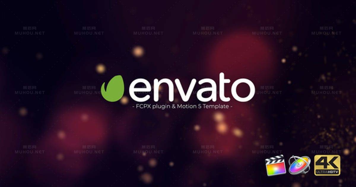 粒子爆裂标志动画Particle Burst Logo Reveal视频FCPX模板