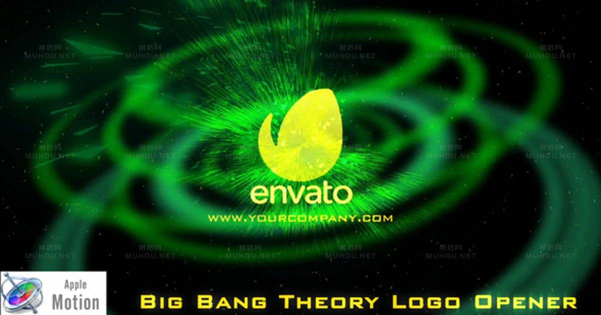 科幻大爆炸理论电影标志Scifi Big Bang Theory Cinematic Logo - Apple Motion视频FCPX模板