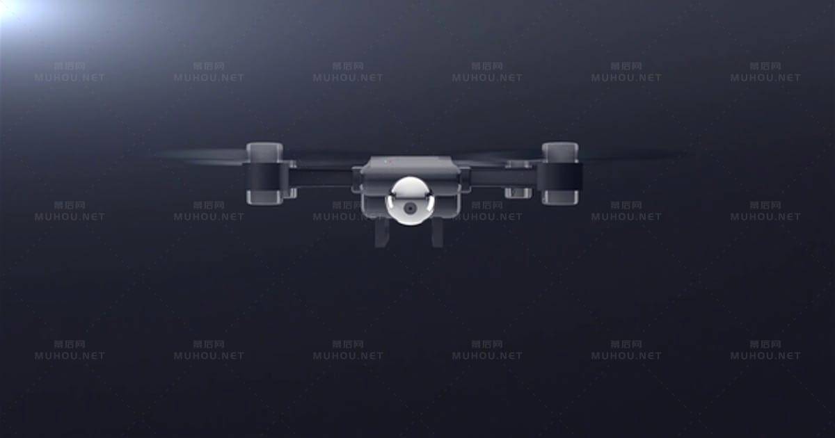 无人机logo标志揭示Drone Logo Reveal视频FCPX模板
