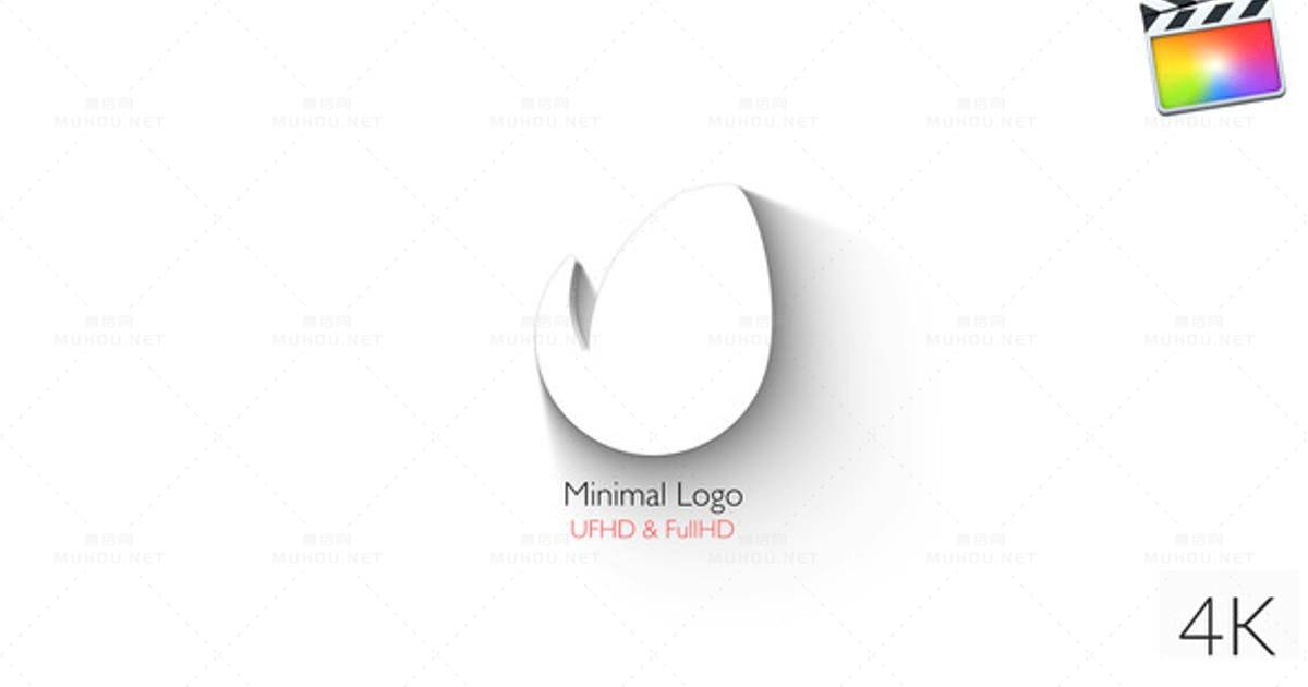 简单标志 -- 优雅的3D展示Minimal Logo - Elegant 3D FCPX视频模板