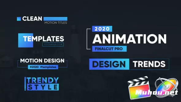 运动文字动画标题包装合集Clean Titles Pack视频FCPX模板插图 运动文字动画标题包装合集Clean Titles Pack视频FCPX模板插图