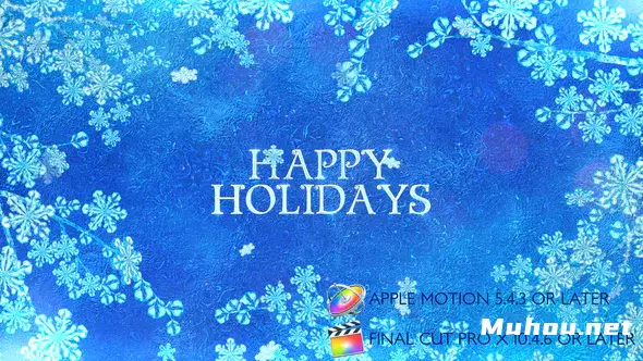 冬季冰雪雪花边框文字标题Winter Titles - Apple Motion视频FCPX模板插图 冬季冰雪雪花边框文字标题Winter Titles - Apple Motion视频FCPX模板插图