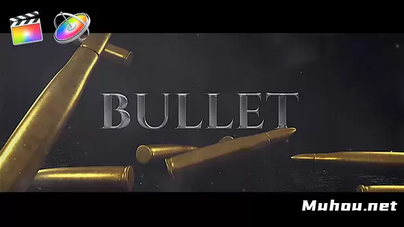 子弹战争电影标题文字Bullet Title视频素材fcpx模板插图 子弹战争电影标题文字Bullet Title视频素材fcpx模板插图