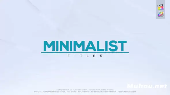 FCPX的极简主义标题Minimalist TitlesFCPX模板插图 FCPX的极简主义标题Minimalist TitlesFCPX模板插图