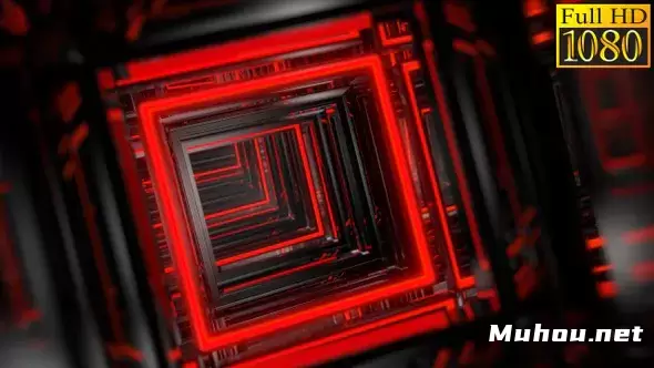 隧道Vj环路抽象艺术背景高清视频素材插图 隧道Vj环路抽象艺术背景高清视频素材插图