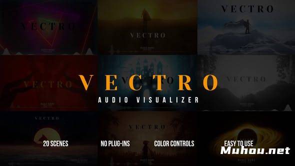 20种动感节奏音乐频谱可视化设计AE视频模板素材 Vectro Audio Visualizer插图 20种动感节奏音乐频谱可视化设计AE视频模板素材 Vectro Audio Visualizer插图