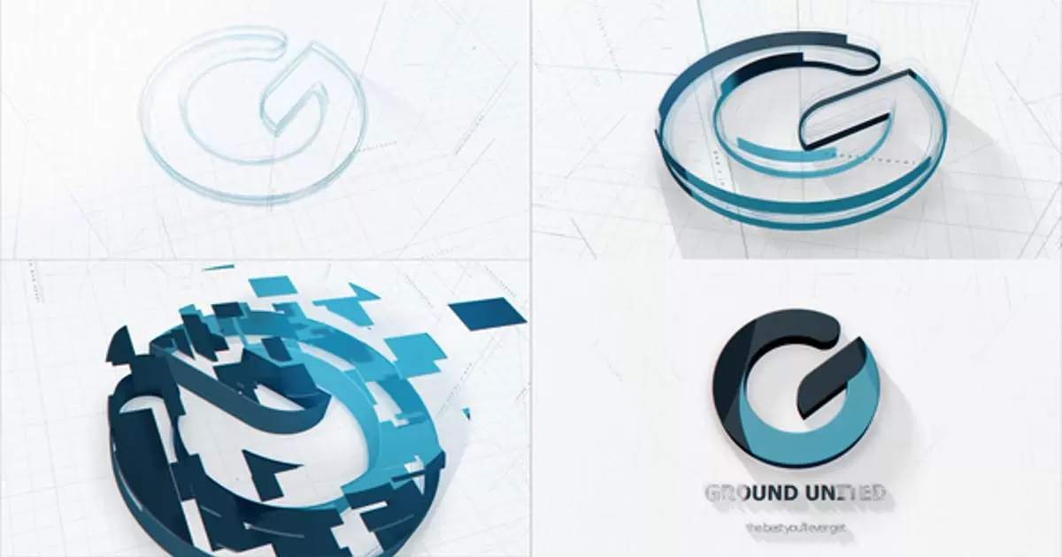 设计师logo标志技术图纸AE模版Build A Logo | Technical Drawings