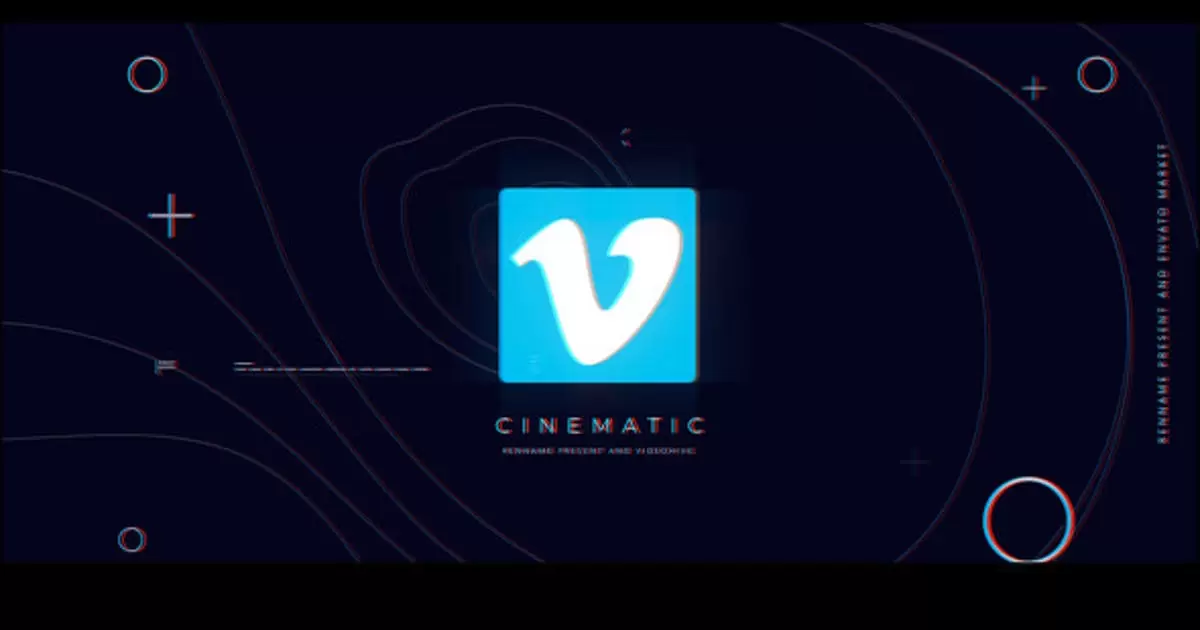 技术故障画面错误logo标志AE模版Tech Glitch Logo