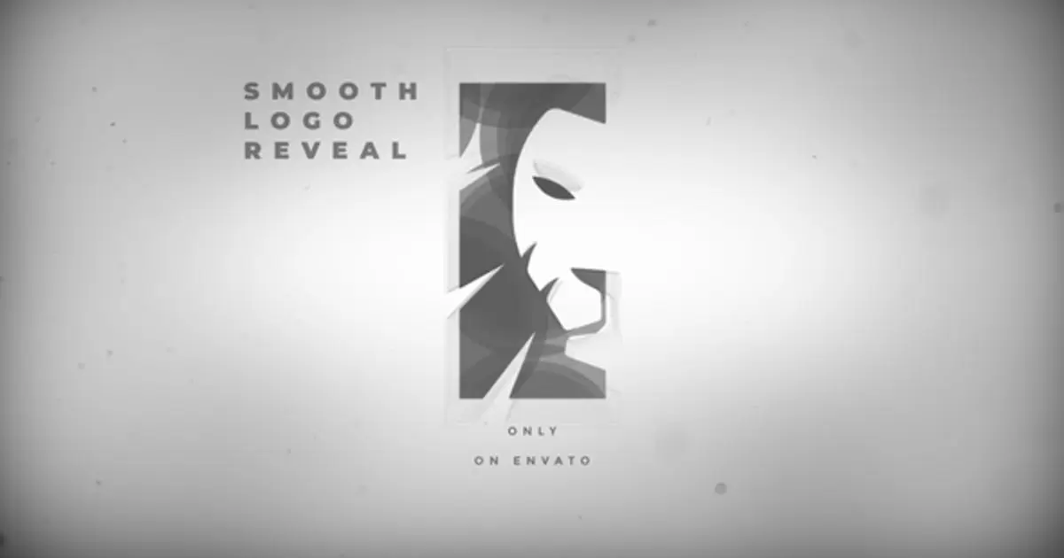 光影变换logo标志徽标显示AE模版Smooth Logo Reveal