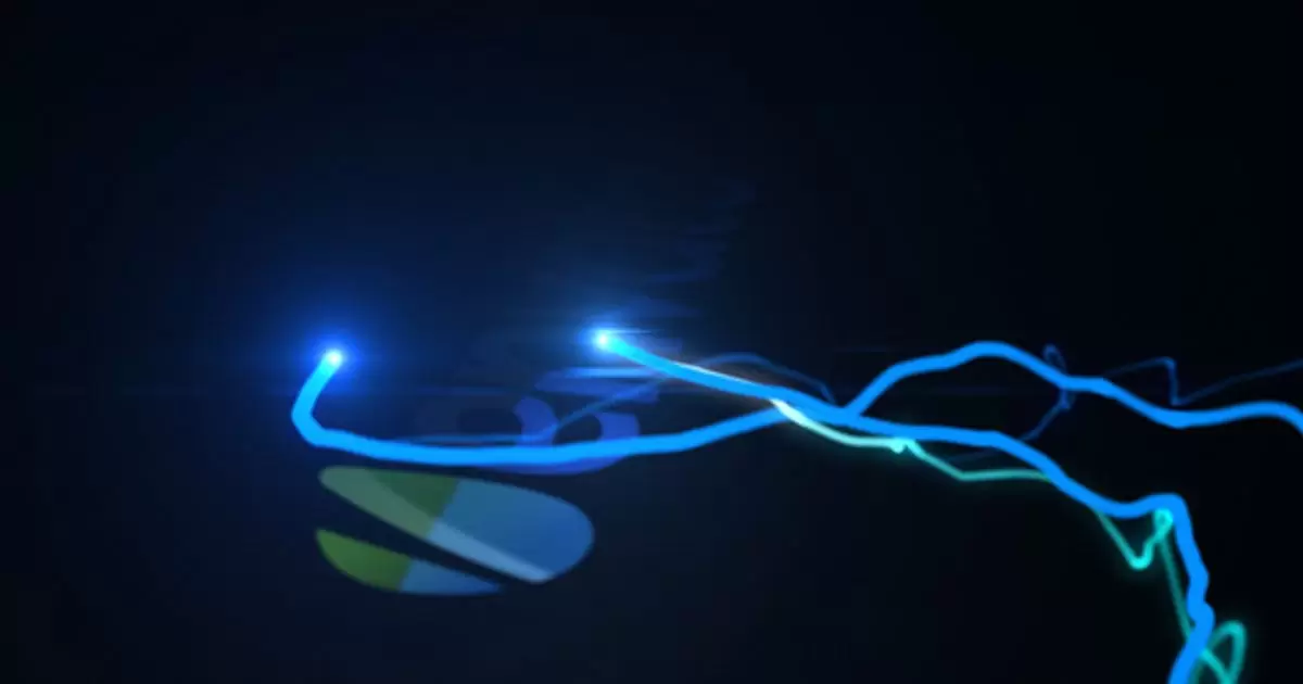电动涌动发光照亮logo标志AE模版Electric