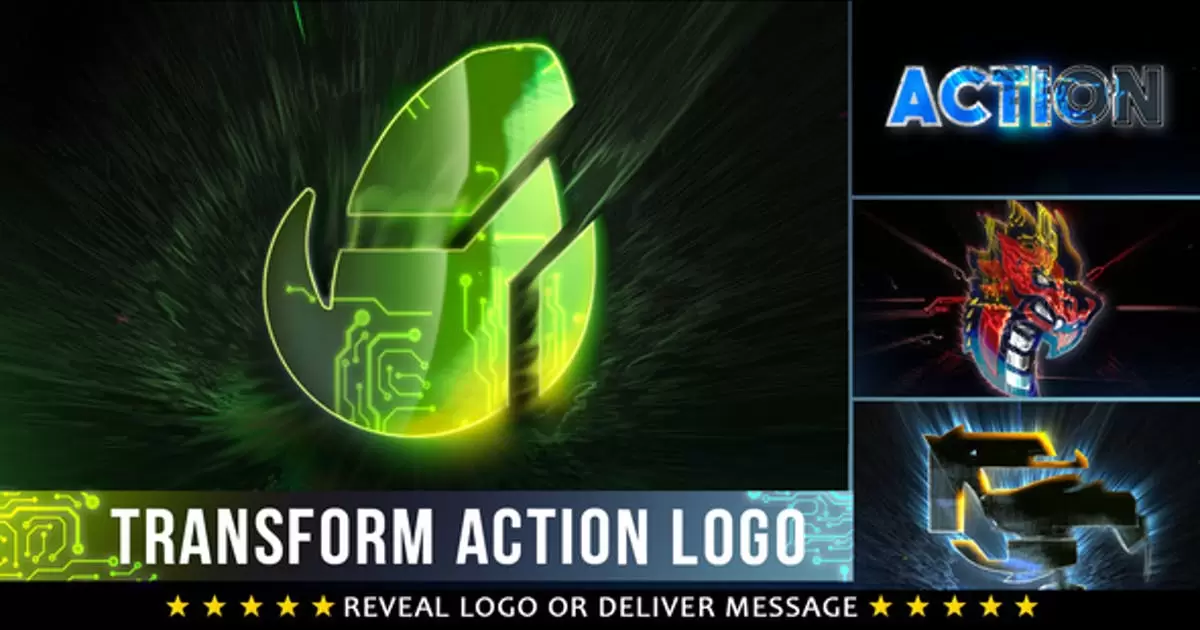 芯片技术电路图logo技术标志介绍AE模版Technology Logo Intro