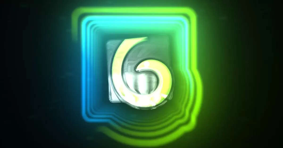 数字星号干扰logo标志揭示AE模版Digital Glitch Logo Reveal