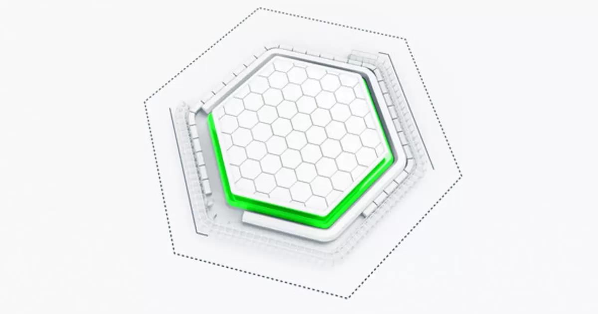 技术六角设计师logo标志AE模版Tech Hexagon Logo