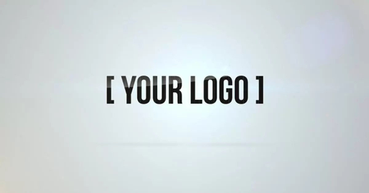 干净明亮的白色logo标志AE模版Clean Bright Logo
