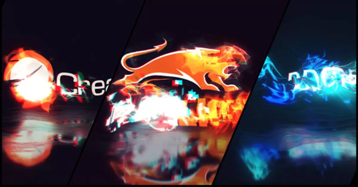 快速抽象动画logo标志揭示AE模版Fast Abstract Logo Reveal