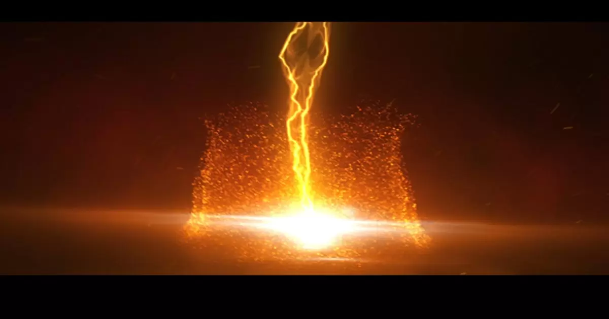 闪电雷击logo标志揭示AE模版Lightning Logo ReveaL