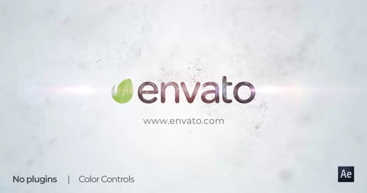 干净简单的颗粒logo标志揭示AE模版Clean & Simple Particles Logo Reveal