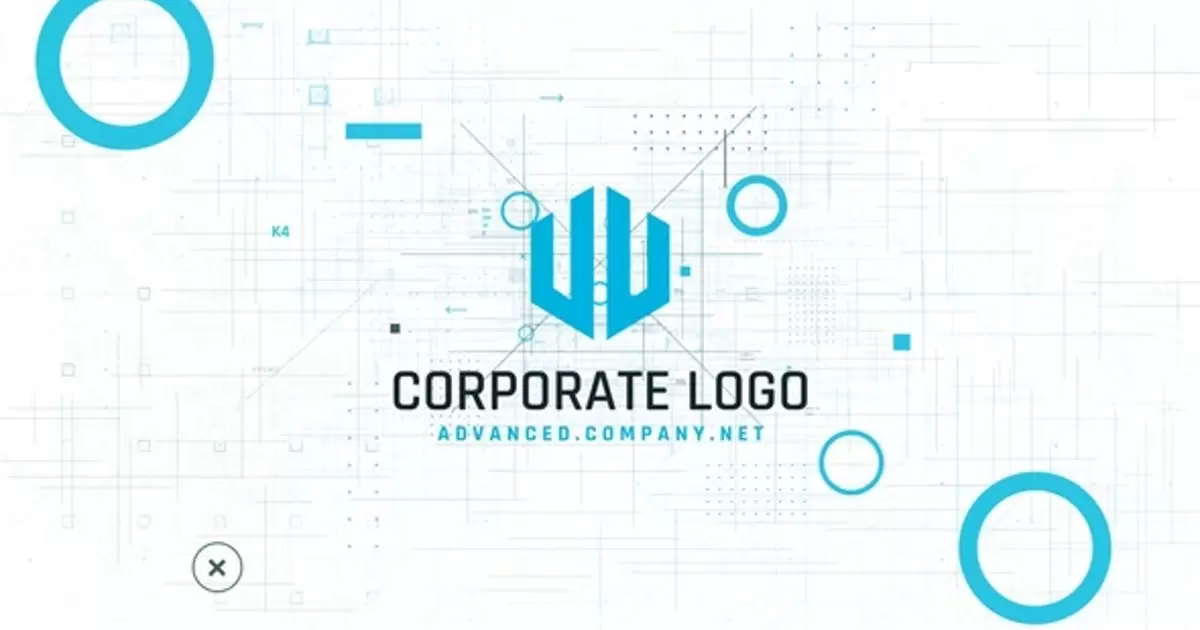 现代企业logo标志AE模版Modern Logo Corporate