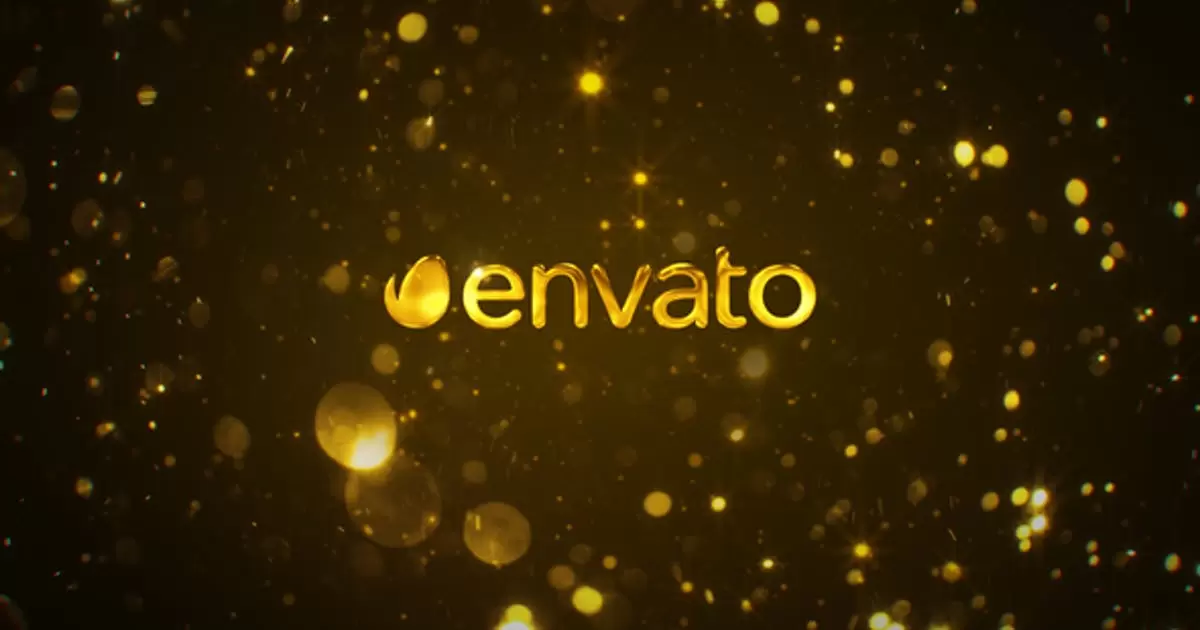 金色豪华logo电影标志AE模版Gold Cinematic Logo