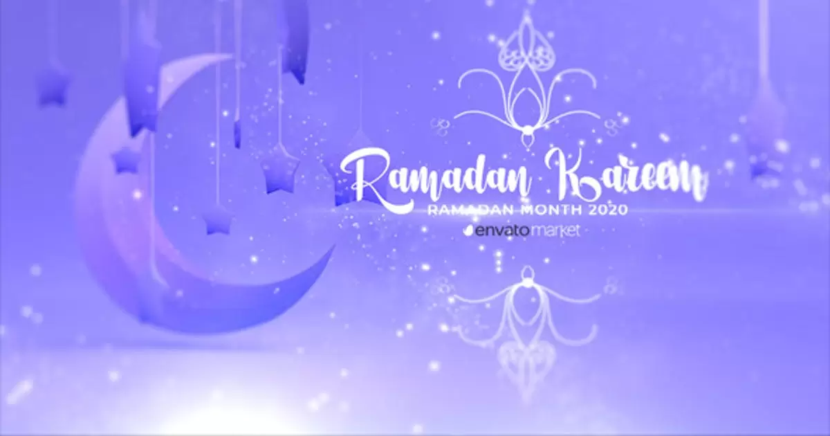 斋月卡里姆logo标志AE模版Ramadan Kareem Logo