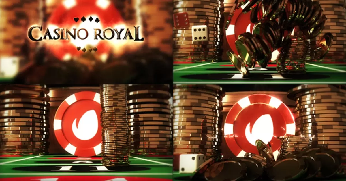 赌场筹码logo标志揭示AE模版Casino Logo Reveal