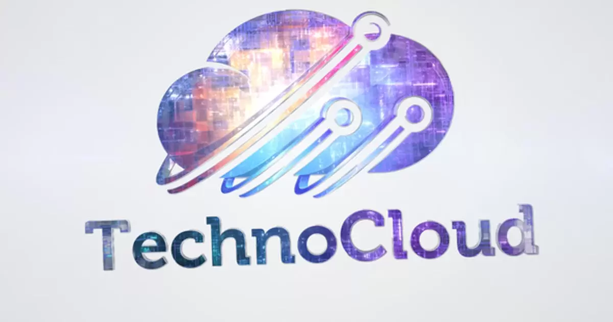 干净的网络科技技术logo标志AE模版Clean Technology Logo