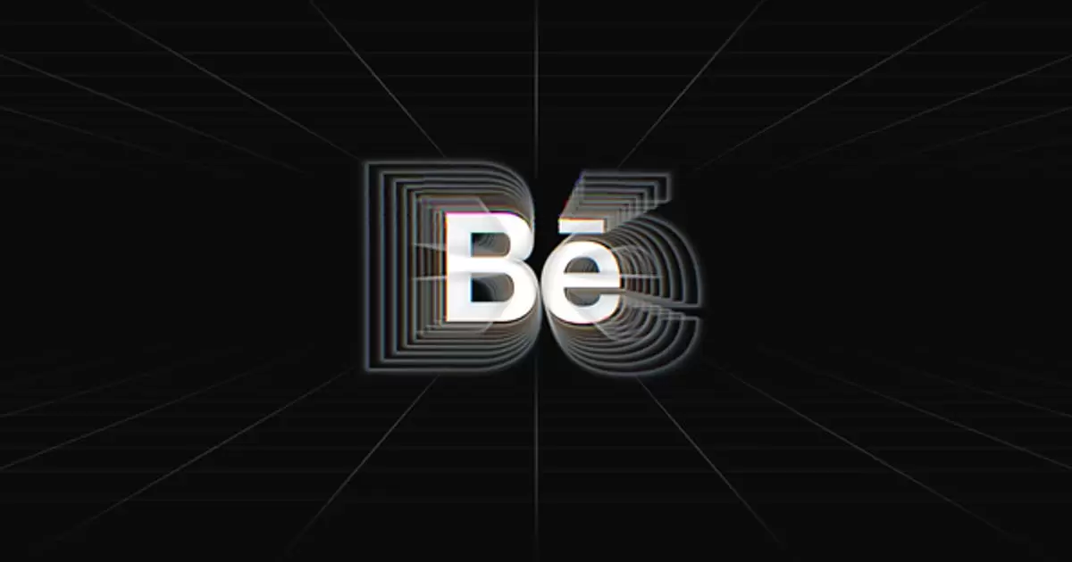 现代毛刺放射logo标志AE模版Modern Glitch Logo