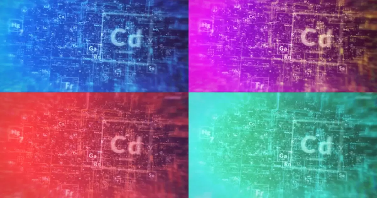 化学数字元素符号logo标志揭示AE模版Chemical Digital Logo Reveal