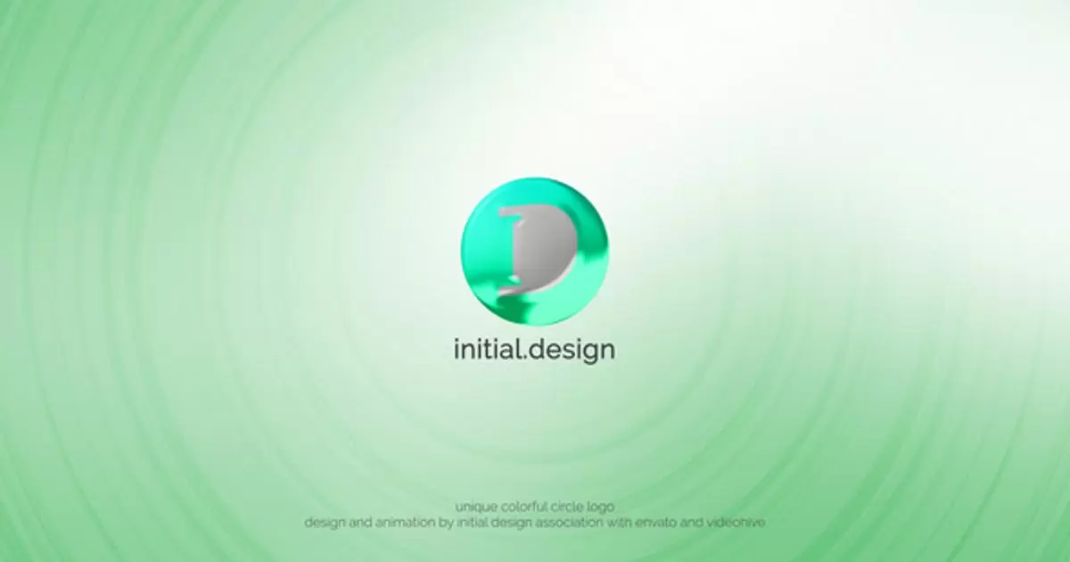 独特的彩色logo标志揭示AE模版Unique Colorful Logo Reveal