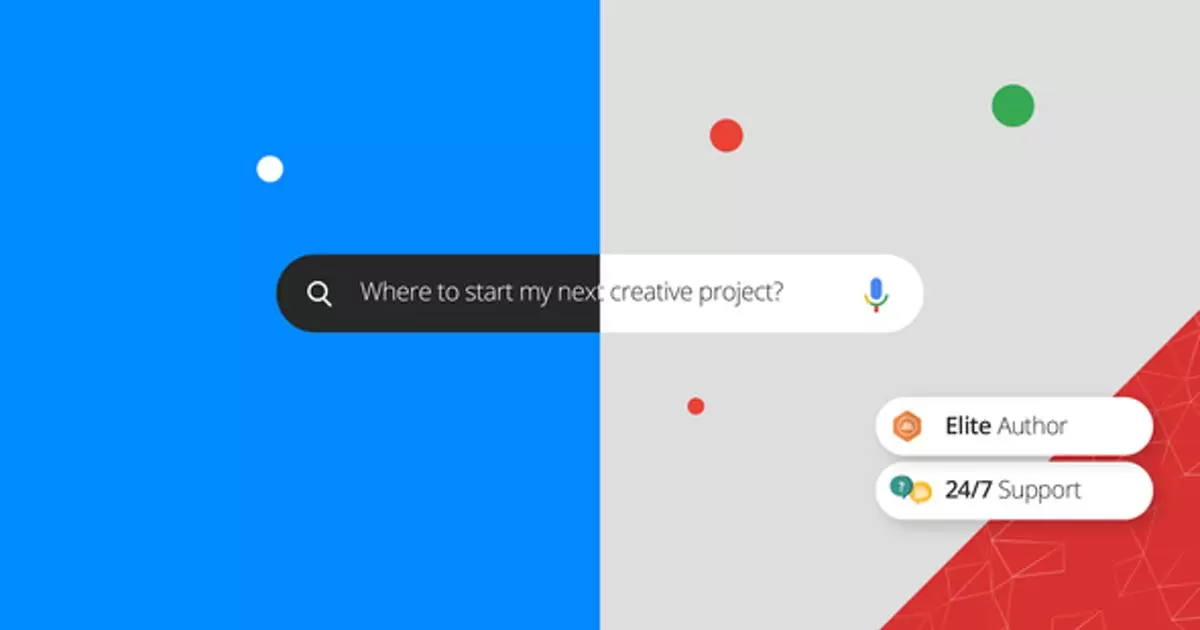 优雅的圆点搜索标志AE模版Elegant Dots Search Logo