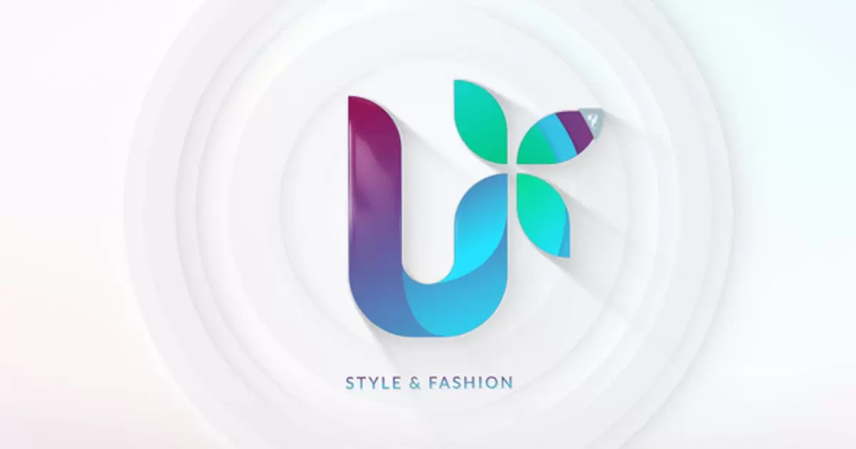 风格和时尚标志揭示AE模版Style & Fashion Logo Reveal