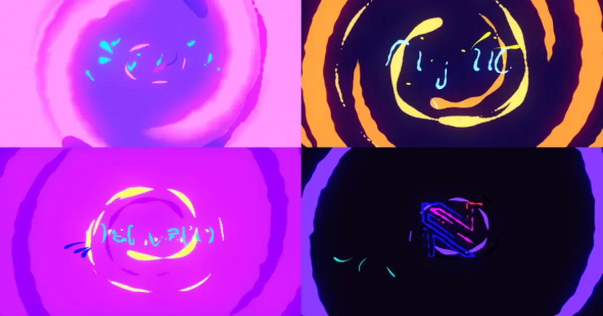 液体闪光FX标志AE模版Liquid Flash FX Logo