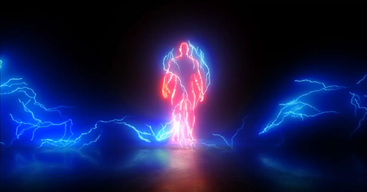 能源组成超级英雄logo标志AE视频模版Energy Hero Logo
