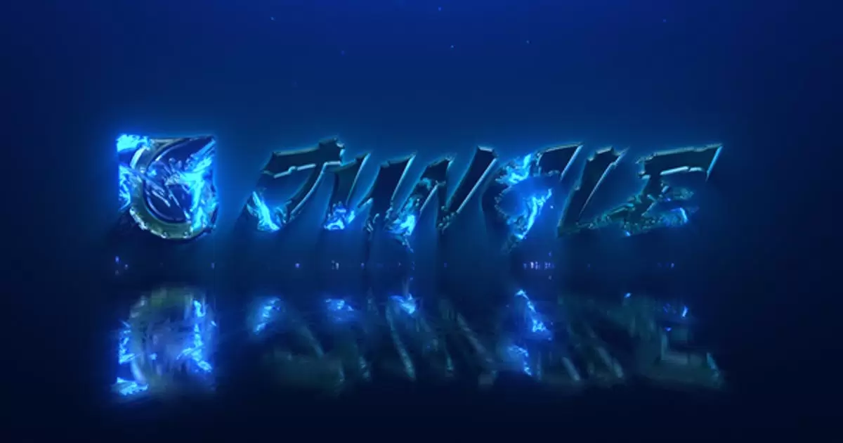 魔法钢铁发光logo标志AE视频模版Magic Steel