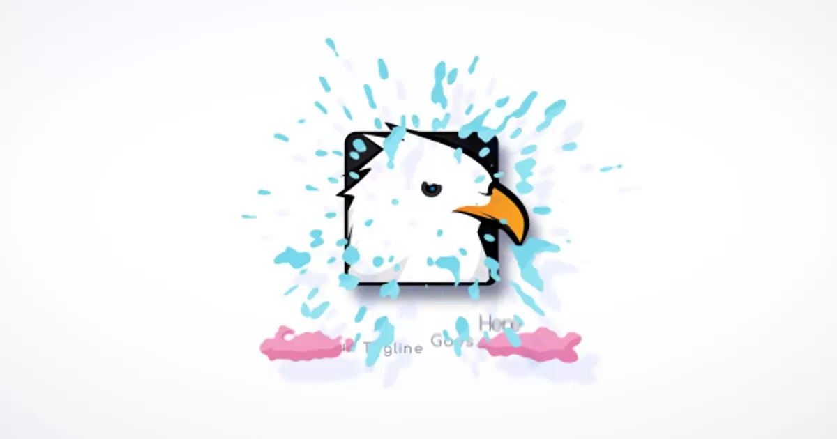 彩色液体标志AE视频模版Colorful Liquid Logo