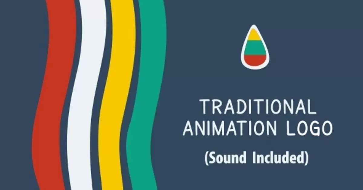 传统动画logo标志AE视频模版Traditional Animation Logo