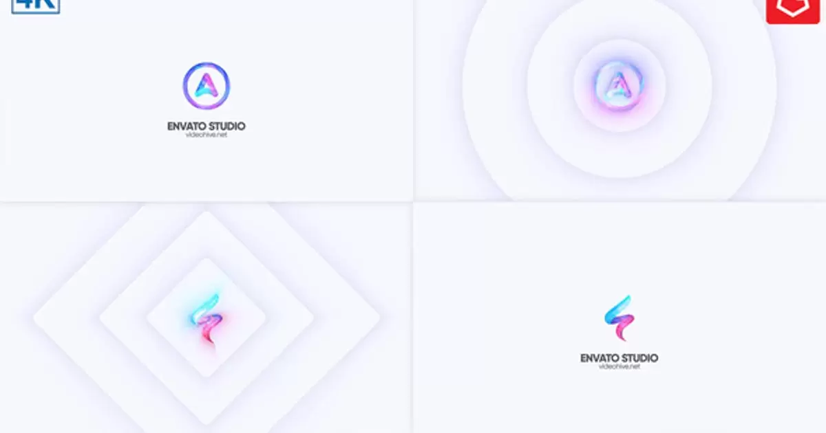 简单的徽标logo显示AE视频模版Simple Logo Reveal