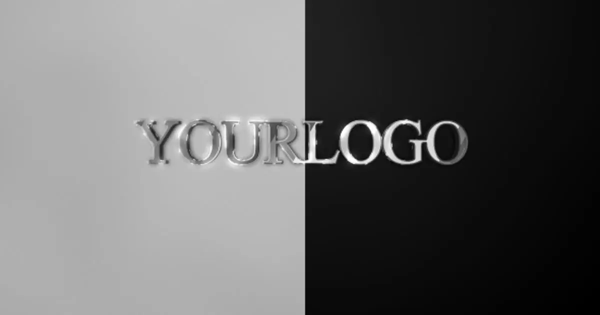 优雅光泽灯logo标志介绍AE视频模版Elegance Glossy Lights Logo Intro