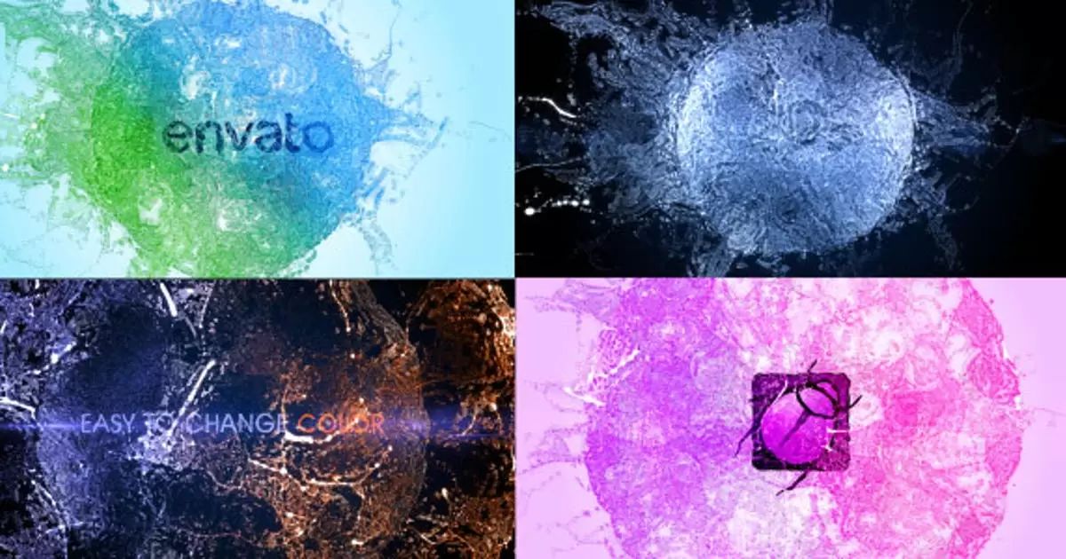 飞溅标志-粒子效果AE视频模版Splash Logo – Particle Effect 11