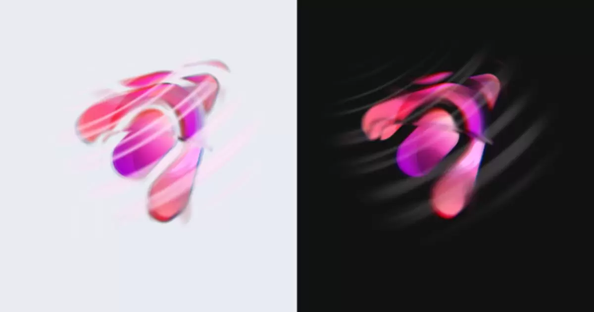 液体震动logo标志AE视频模版Liquid Glitch Logo