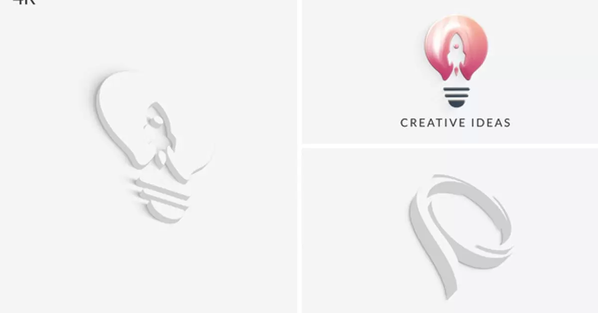 丝滑的简单的3D徽标显示AE视频模版Smooth | Simple 3D Logo Reveal